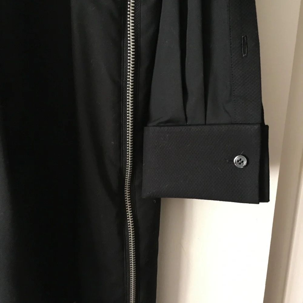 New Gorgeous SACAI Black Zipper Shirt Dress 2 - Picture 6 of 8